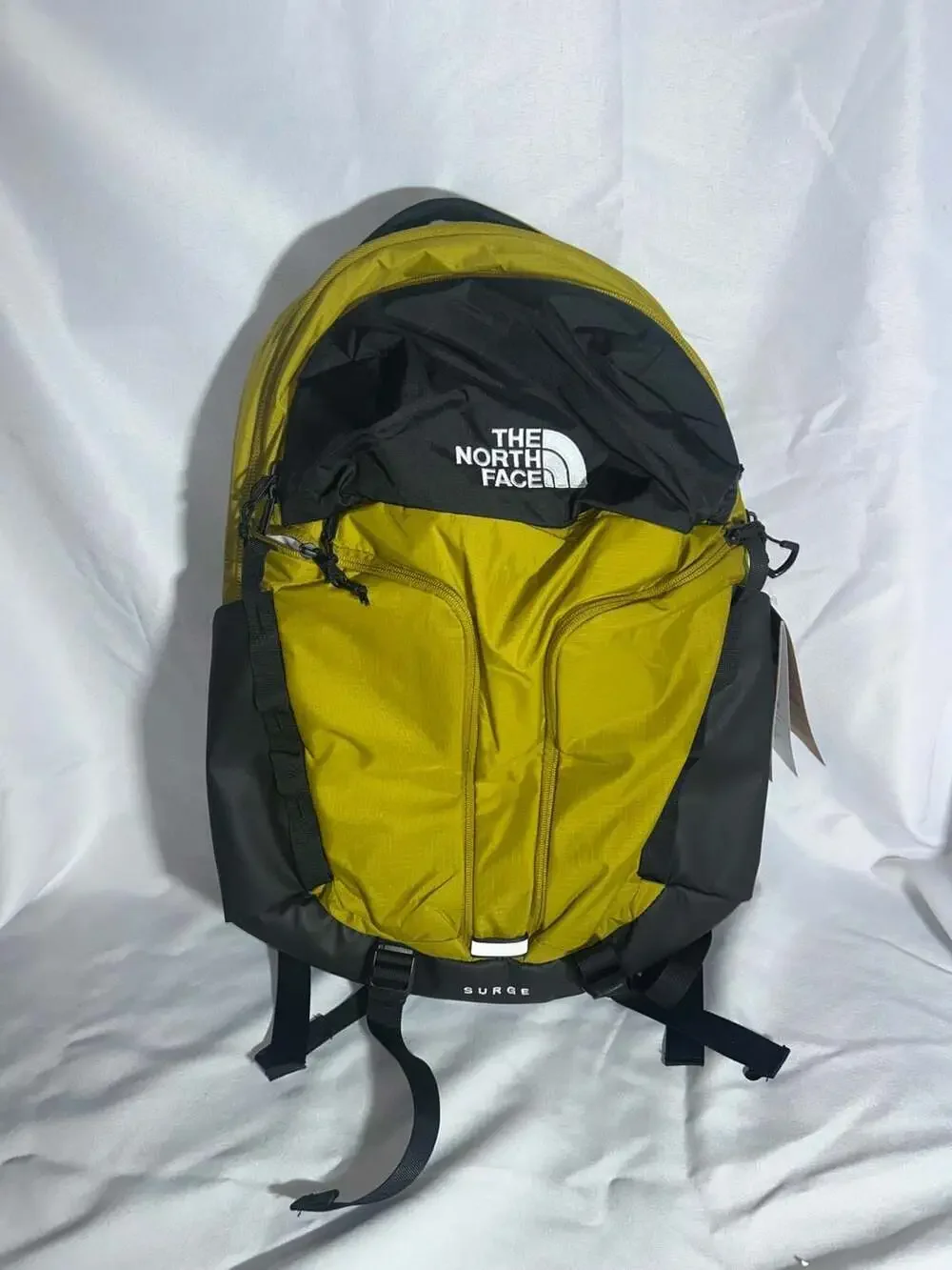 The North Face Surge 31L Laptop Backpack Yellow Black New with Tags